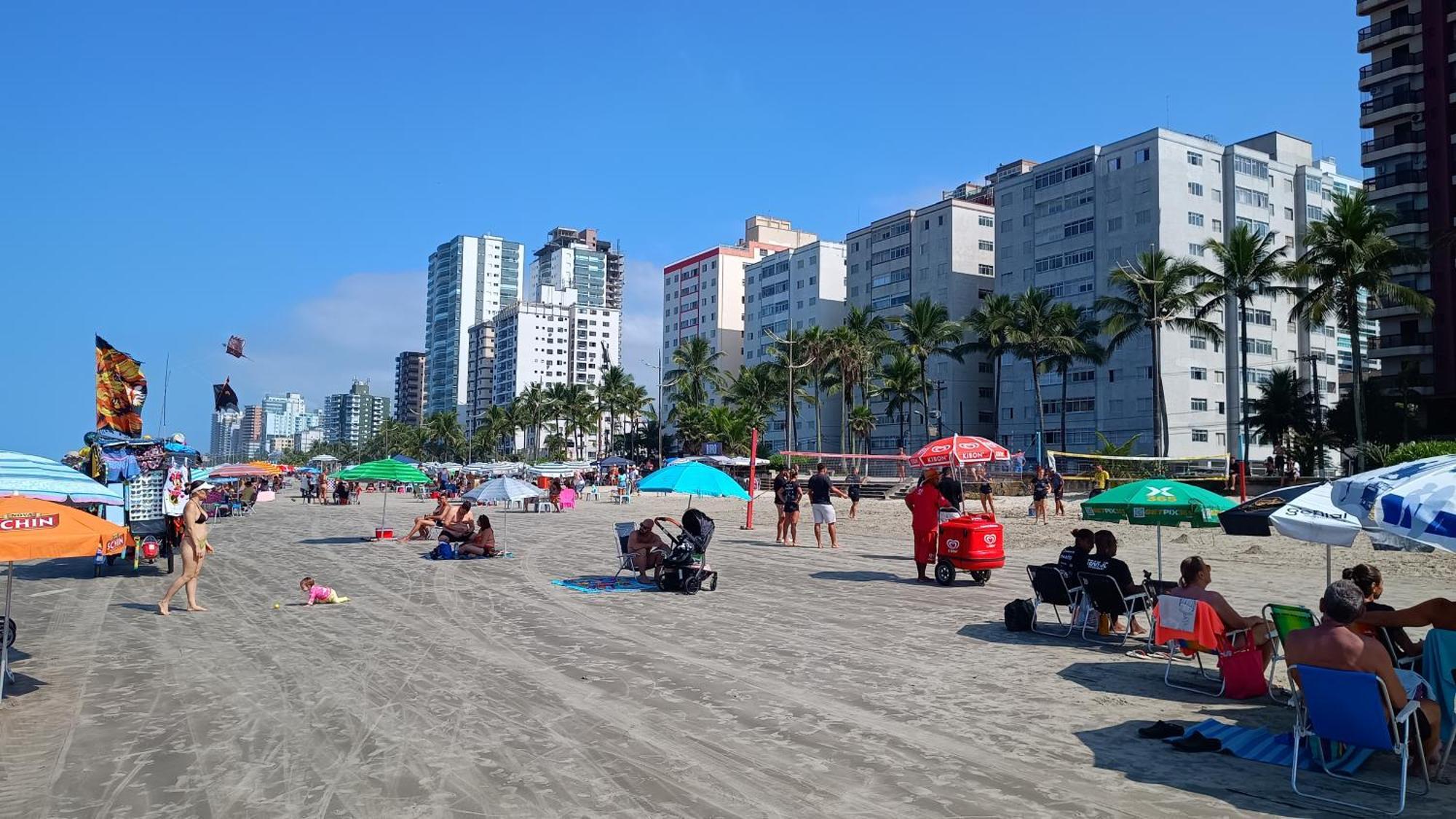 Apartamento Pe Na Areia Vila Caicara Praia Grande  Zewnętrze zdjęcie
