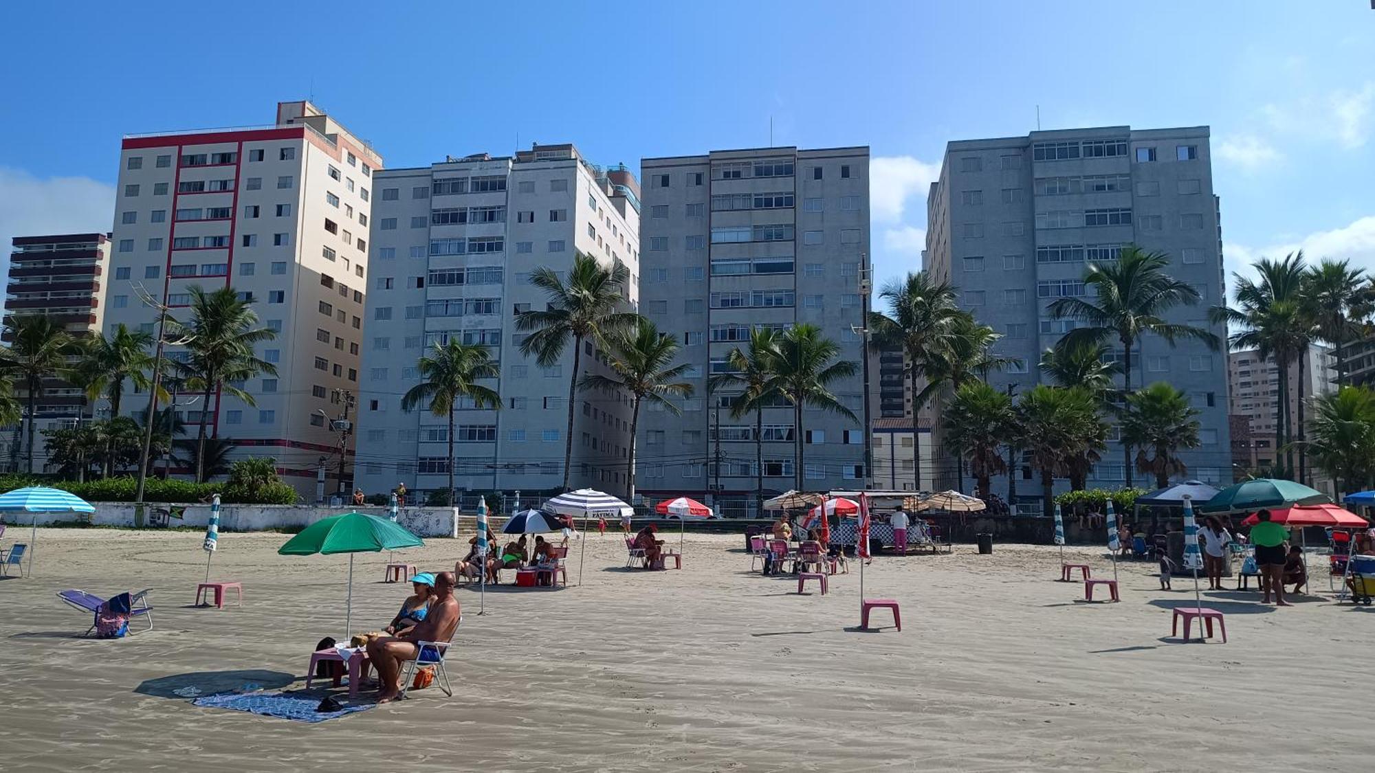 Apartamento Pe Na Areia Vila Caicara Praia Grande  Zewnętrze zdjęcie