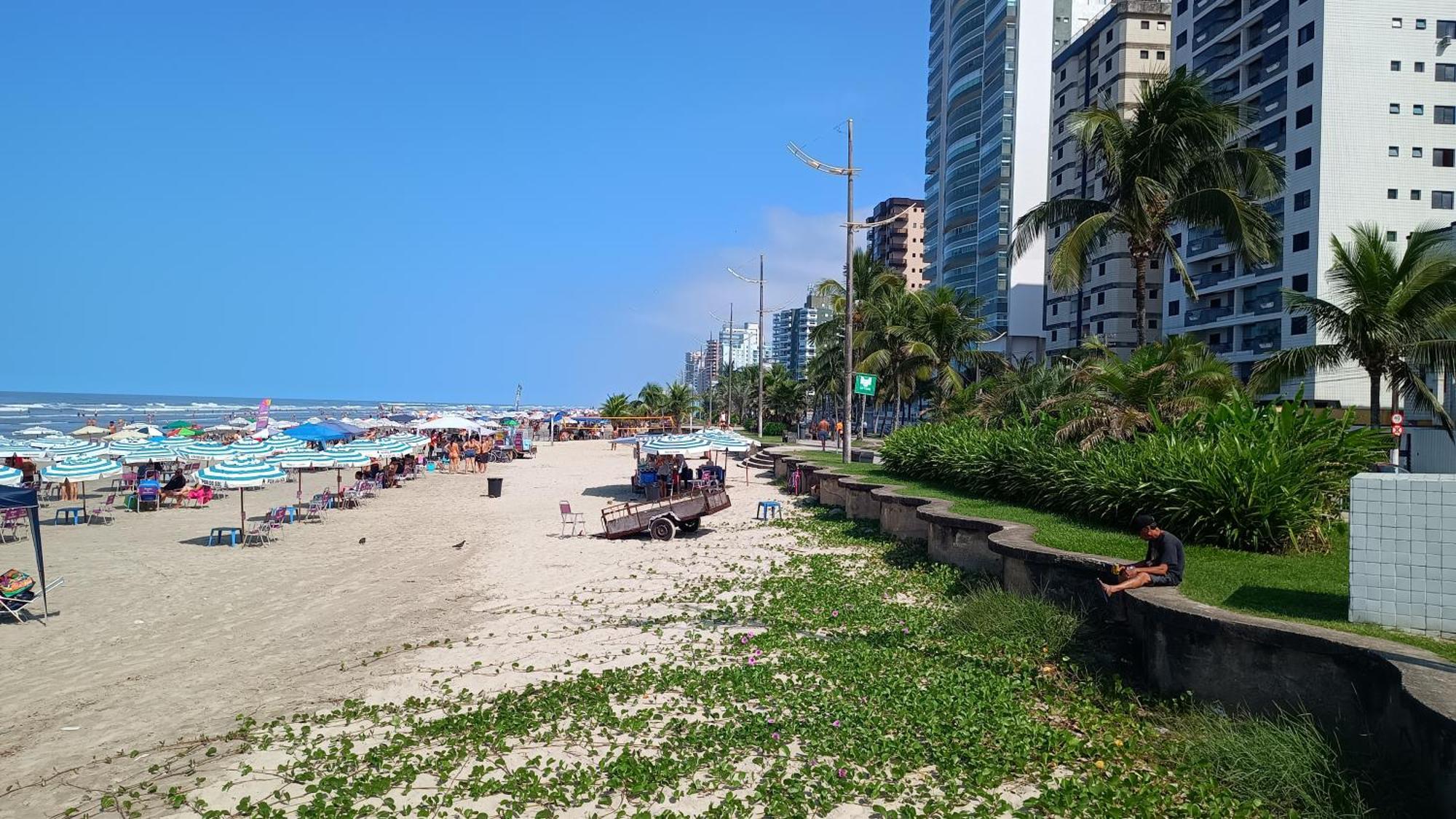 Apartamento Pe Na Areia Vila Caicara Praia Grande  Zewnętrze zdjęcie